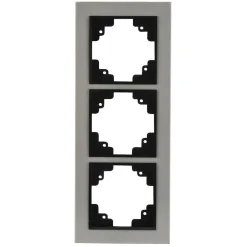 Abdeckrahmen Imola 3-fach Edelstahl Serie 305