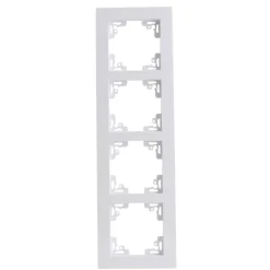 Abdeckrahmen Melbourne 702 weiß 4-fach