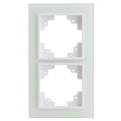 Abdeckrahmen Melbourne 2-fach Echtglas Serie 706^ Online