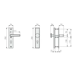 Schutzbeschlag KLN 314 F1 einseitig^Abus Best