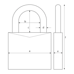 Vorhängeschloss 80TI/40 HB40^Abus Outlet
