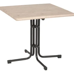 acamp Tisch Piazza 80 x 80 cm anthrazit/driftwood