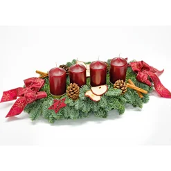 Plantiflor Adventskranz lang 4 Kerzen