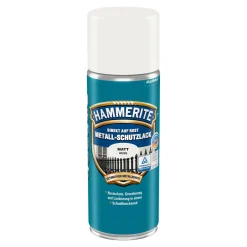 Hammerite 2a300ecee83f4e0e80ef06950dc926bf Metall-Schutzlack matt weiß 400 ml