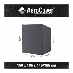 AeroCover Schutzhülle für Strandkörbe 150 x 105 x 165/145 cm anthrazit