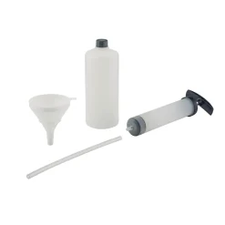 AL-KO Motor-Öl Wartungs-Set 3-teilig mit Absaugpumpe Behälter und Trichter