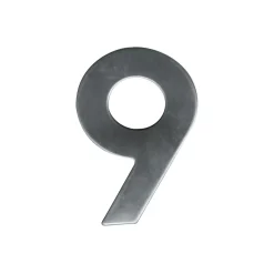 Alpertec Edelstahl-Hausnummer 9 satiniert