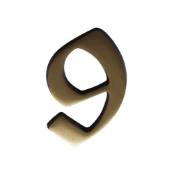 Alpertec Hausnummer 9 brüniert