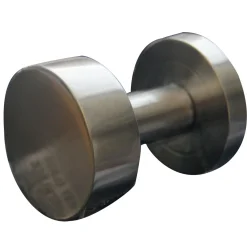 Knopf auf Rosette Edelstahl satiniert*Alpertec