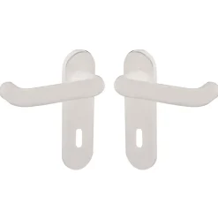 Kurzschildgarnitur Nylon BB weiß*Alpertec Outlet