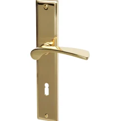 Alpertec Langschildgarnitur Nelson-LS poliert 72 mm