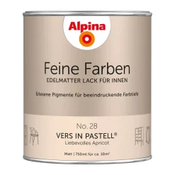 Alpina Buntlack Feine Farben Lack No 28 Vers in Pastell edelmatt 750ml