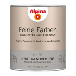 Buntlack Feine Farben Lack No 02 Nebel im November edelmatt 750ml^Alpina Hot