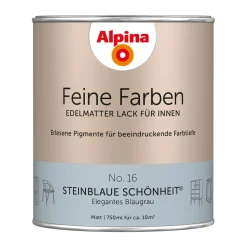 Alpina Buntlack Feine Farben Lack No 16 Steinblaue Schönheit edelmatt 750ml