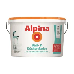 Bad- und Küchenfarbe Weiß Matt 5 L^Alpina Clearance