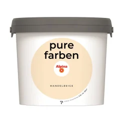 Alpina Innenfarbe pure farben 2,5 L Mandelbeige matt