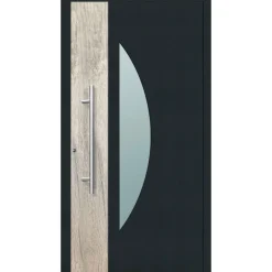 Aluminium Sicherheits-Haustür Modena Exklusiv 75 mm anthrazit 110 x 210 cm Anschlag links inkl Griffset^ Best