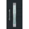 Aluminium Sicherheits-Haustür Turin Exklusiv 75 mm anthrazit 100 x 210 cm Anschlag links inkl Griffset* Discount