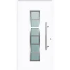 Aluminium Sicherheits-Haustür Trient Exklusiv 75 mm weiß 110 x 210 cm Anschlag rechts inkl Griffset