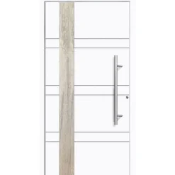 Aluminium Sicherheits-Haustür Monza Superior 60 mm weiß 110 x 210 cm Anschlag rechts inkl Griffset* Sale