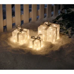 3 Acryl-Geschenke 72 warm-weiße LEDs*Ambientis Discount