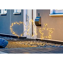 Gartenstecker Stern 100 LEDs Außen batteriebetrieben^Ambientis