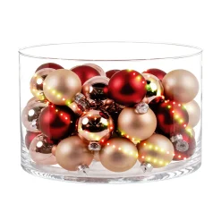 Ambientis Glaskugeln 6 cm braun champagner Mix