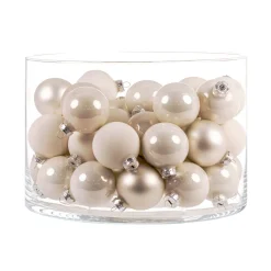 Glaskugeln 4,5 cm weiß Mix*Ambientis Discount