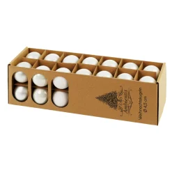 Glaskugeln 4,5 cm weiß Mix*Ambientis Discount