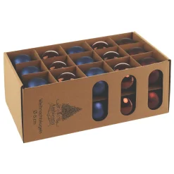 Ambientis Glaskugeln 6 cm braun blau Mix