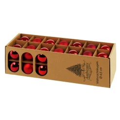 Ambientis Glaskugeln 4,5 cm rubinrot Mix