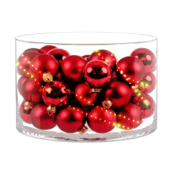 Ambientis Glaskugeln 4,5 cm rubinrot Mix