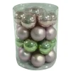 Glaskugeln 3 cm Rosa-Mint-Mix 28 Stk.*Ambientis Discount