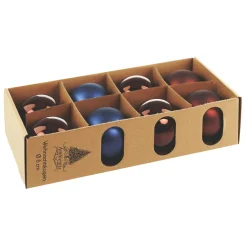 Glaskugeln 8 cm braun/blau Mix^Ambientis Discount