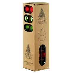 Glaskugeln 4,5 cm rot grün Mix^Ambientis