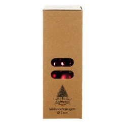 Ambientis Glaskugeln 3 cm rubinrot Mix