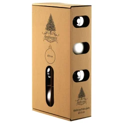 Glaskugeln 8 cm silber weiß Mix^Ambientis Online