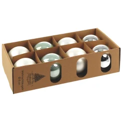 Glaskugeln 8 cm salbei Mix*Ambientis Outlet