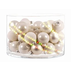 Ambientis Glaskugeln 6 cm weiss Mix