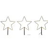 Ambientis LED-Gartenstecker Stern 3er Set