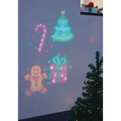 Ambientis LED-Wandprojektor mit austauschbaren Motivplatten