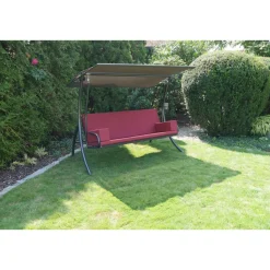 Angerer Freizeitmöbel GmbH Hollywoodschaukel „Elegance Tolar“, rot