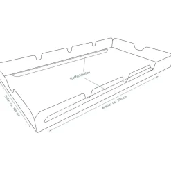 Sonnendach, 200x120 cm, PE bordeaux^Angerer Freizeitmöbel GmbH