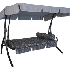 Angerer Freizeitmöbel GmbH Hollywoodschaukel „Trend Schmetterling“, grau