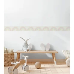 AS Creation Selbstklebende Bordüre 5 x 0,13 m, Muster: Regenbögen