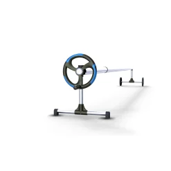 Auf- und Abrollvorrichtung aus Alu 2,1-5,5 m