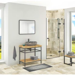 Aufsatzwaschbecken Tree aus Flussstein^ Hot