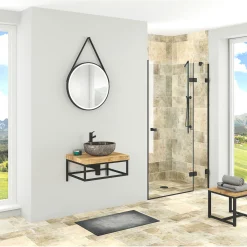 Aufsatzwaschbecken Tree aus Flussstein 38-45 x 30-35 x 13-15 cm* Discount