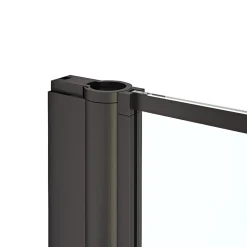 Badewannenfaltwand Bricks schwarz 75 x 125 cm^Aurlane Clearance