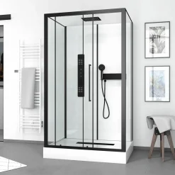 Komplettdusche Urban 2 Rectangle 90 x 115 x 215 cm*Aurlane Outlet